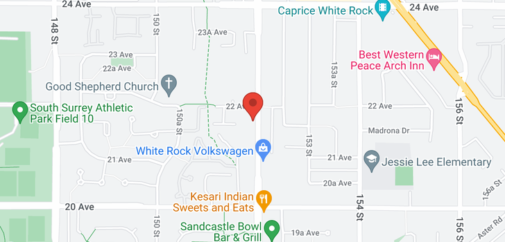 map of 303 2167 152ND STREET